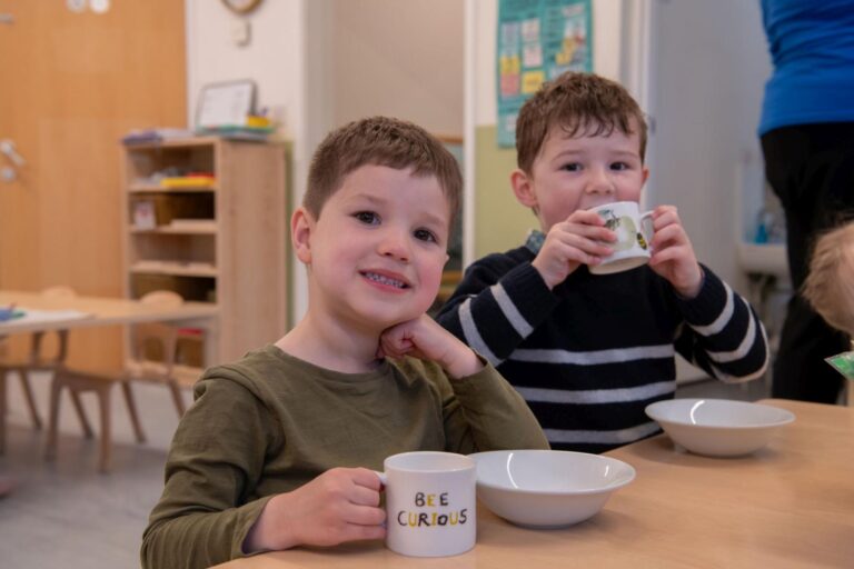 Children Enjoying Lunch Time
