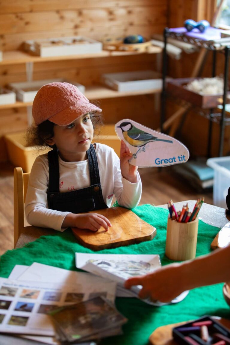 Children Learning About Birds in the Nursery