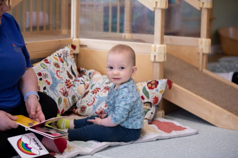 Toddler Learning About Animals with Nursery Nurse