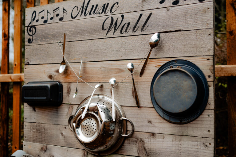 Outdoor Music Wall for Sensory Play